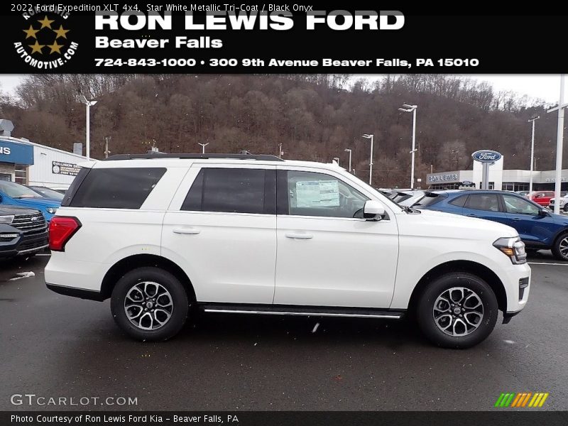 Star White Metallic Tri-Coat / Black Onyx 2022 Ford Expedition XLT 4x4