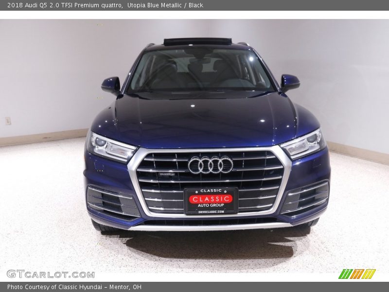 Utopia Blue Metallic / Black 2018 Audi Q5 2.0 TFSI Premium quattro