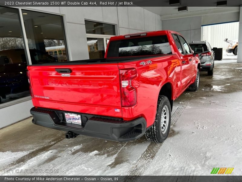 Red Hot / Jet Black 2023 Chevrolet Silverado 1500 WT Double Cab 4x4