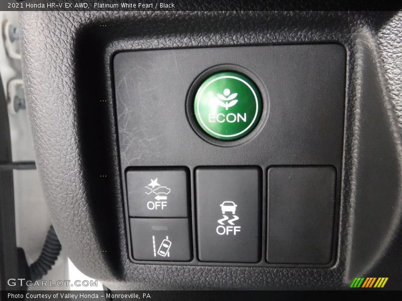 Platinum White Pearl / Black 2021 Honda HR-V EX AWD