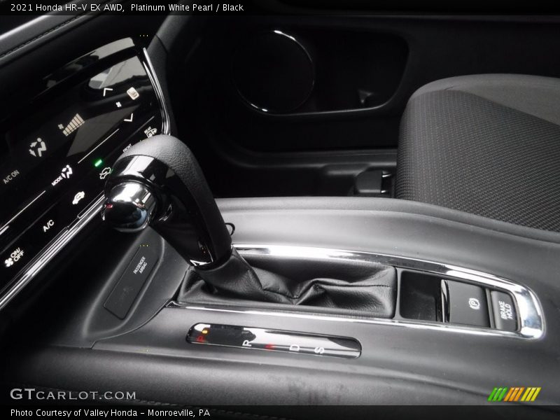 Platinum White Pearl / Black 2021 Honda HR-V EX AWD