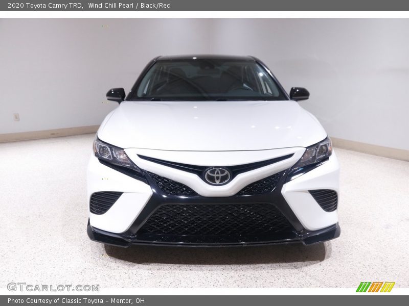 Wind Chill Pearl / Black/Red 2020 Toyota Camry TRD