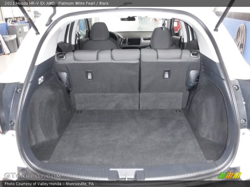 Platinum White Pearl / Black 2021 Honda HR-V EX AWD