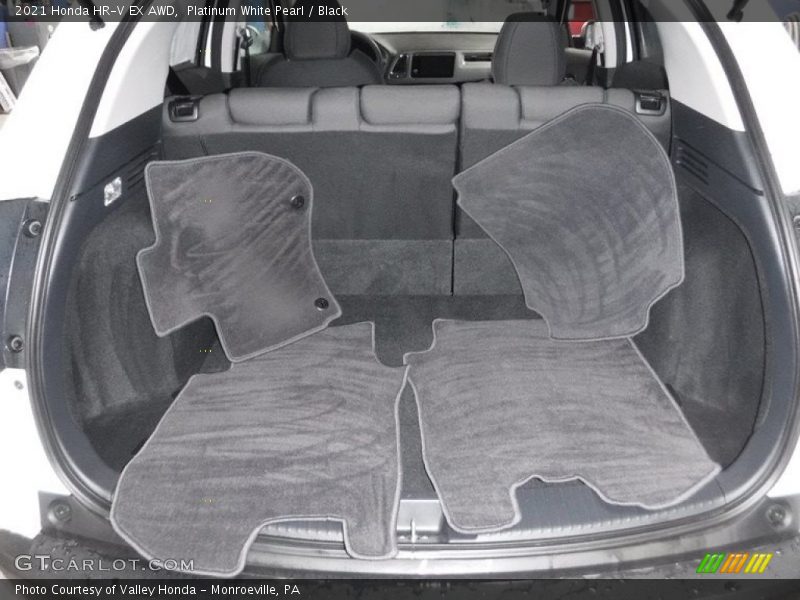 Platinum White Pearl / Black 2021 Honda HR-V EX AWD