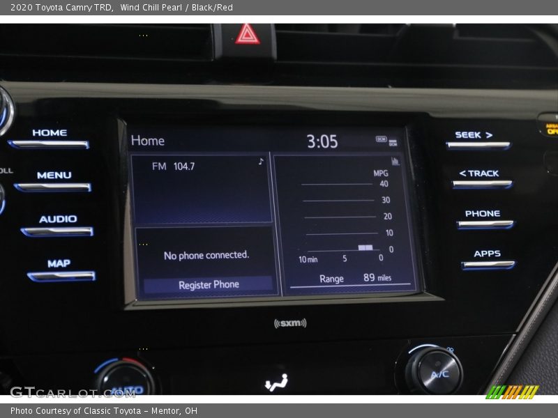 Controls of 2020 Camry TRD