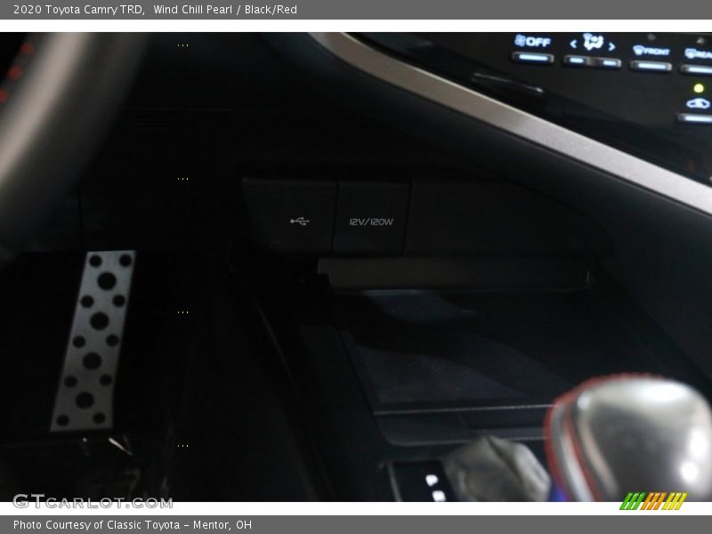 Wind Chill Pearl / Black/Red 2020 Toyota Camry TRD