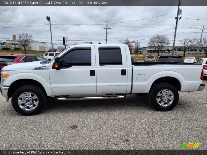 Oxford White / Steel 2012 Ford F250 Super Duty XLT Crew Cab 4x4