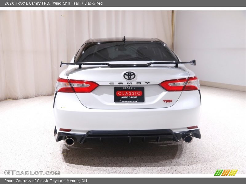 Wind Chill Pearl / Black/Red 2020 Toyota Camry TRD