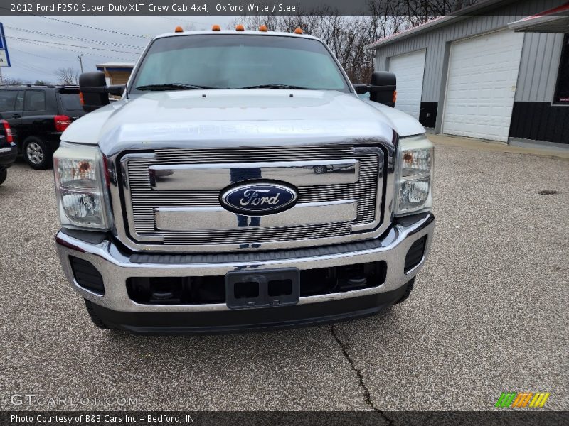 Oxford White / Steel 2012 Ford F250 Super Duty XLT Crew Cab 4x4