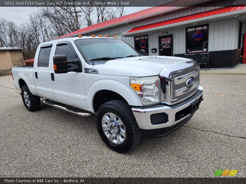 Oxford White / Steel 2012 Ford F250 Super Duty XLT Crew Cab 4x4