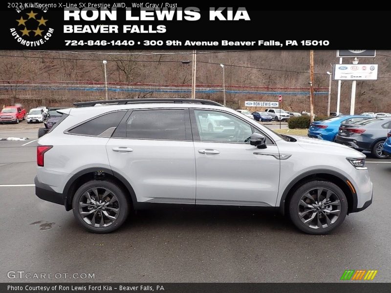 Wolf Gray / Rust 2022 Kia Sorento X-Line SX Prestige AWD