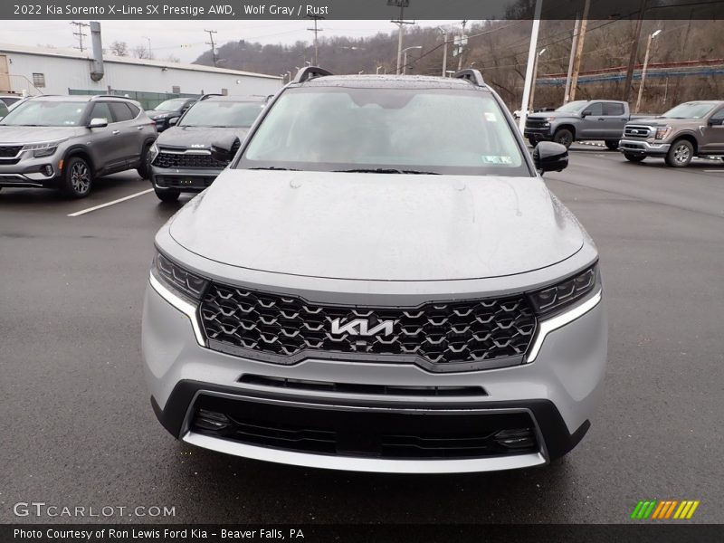 Wolf Gray / Rust 2022 Kia Sorento X-Line SX Prestige AWD