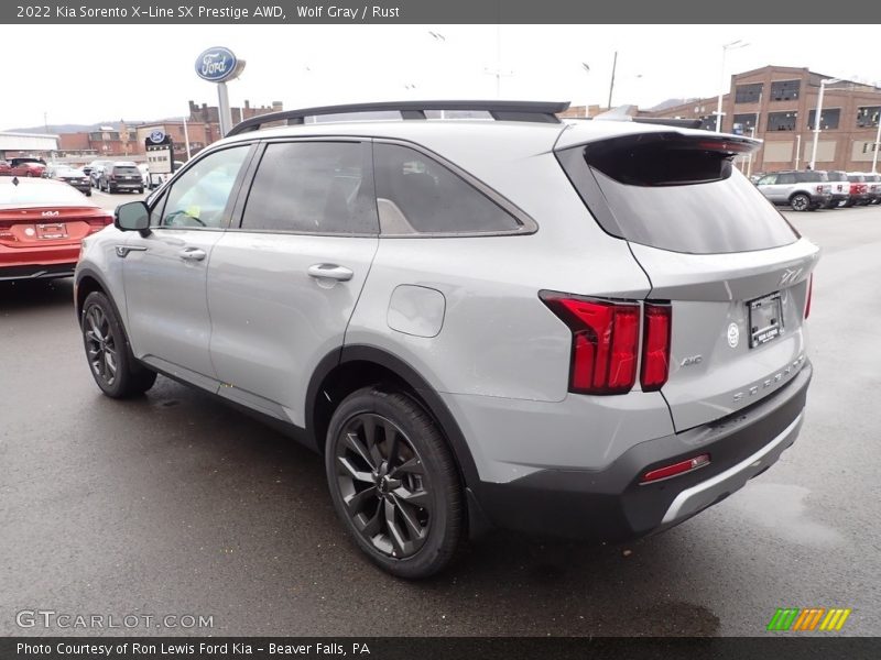 Wolf Gray / Rust 2022 Kia Sorento X-Line SX Prestige AWD