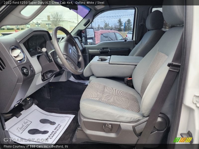 Oxford White / Steel 2012 Ford F250 Super Duty XLT Crew Cab 4x4