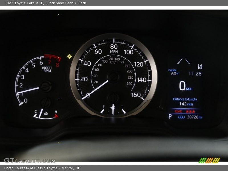 Black Sand Pearl / Black 2022 Toyota Corolla LE