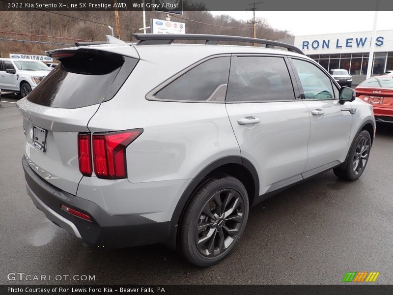 Wolf Gray / Rust 2022 Kia Sorento X-Line SX Prestige AWD