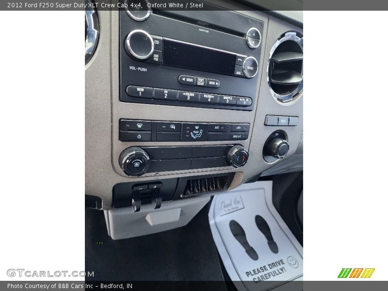 Oxford White / Steel 2012 Ford F250 Super Duty XLT Crew Cab 4x4