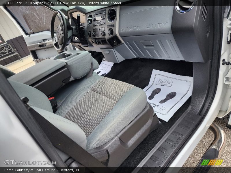 Oxford White / Steel 2012 Ford F250 Super Duty XLT Crew Cab 4x4