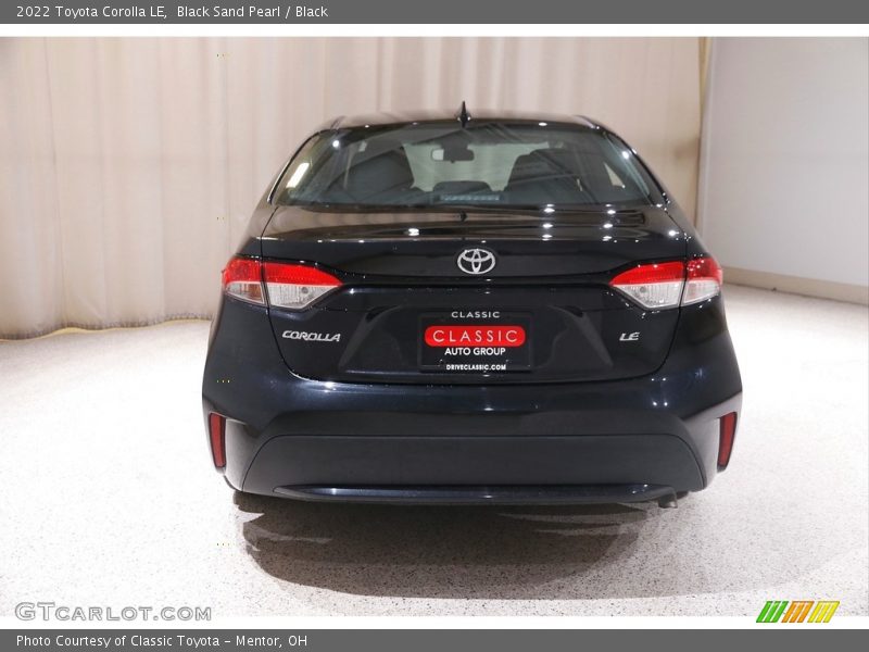 Black Sand Pearl / Black 2022 Toyota Corolla LE