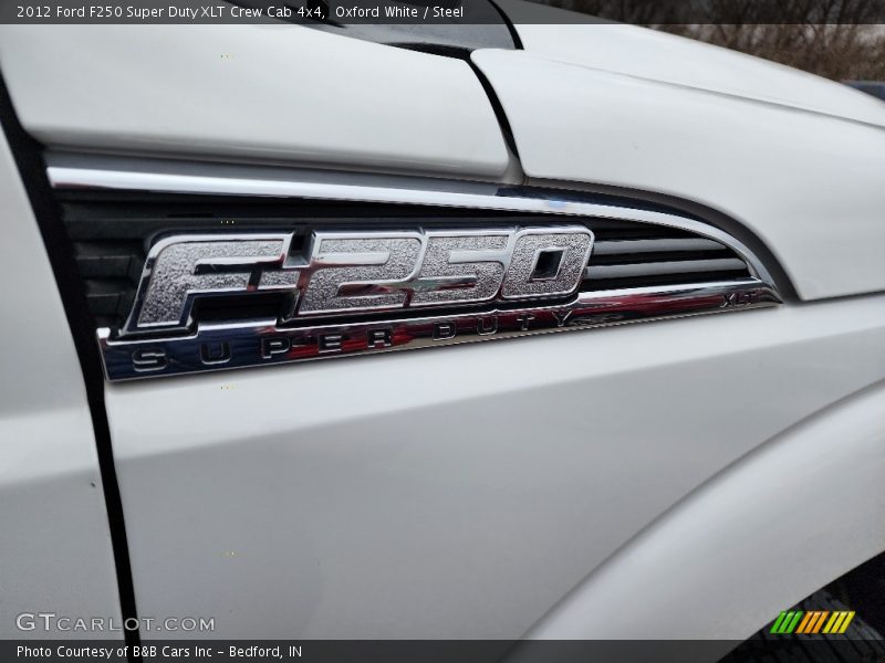 Oxford White / Steel 2012 Ford F250 Super Duty XLT Crew Cab 4x4