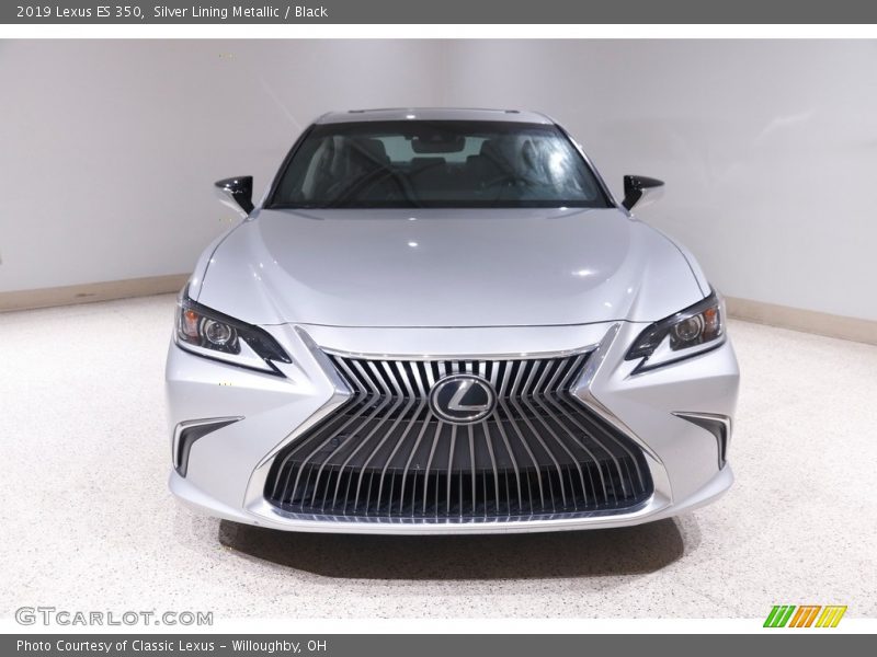 Silver Lining Metallic / Black 2019 Lexus ES 350