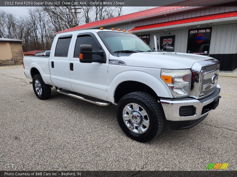 Oxford White / Steel 2012 Ford F250 Super Duty XLT Crew Cab 4x4