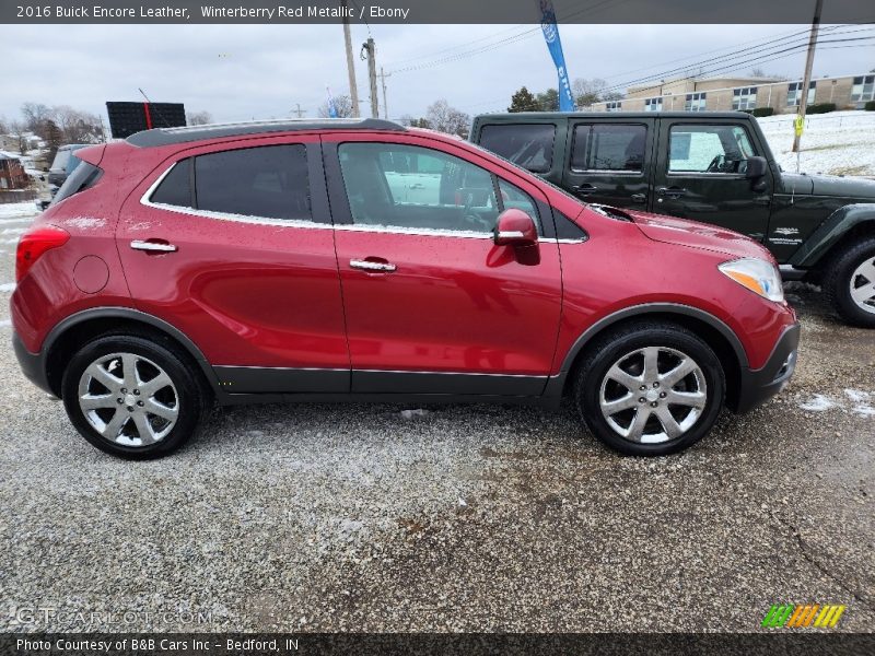  2016 Encore Leather Winterberry Red Metallic