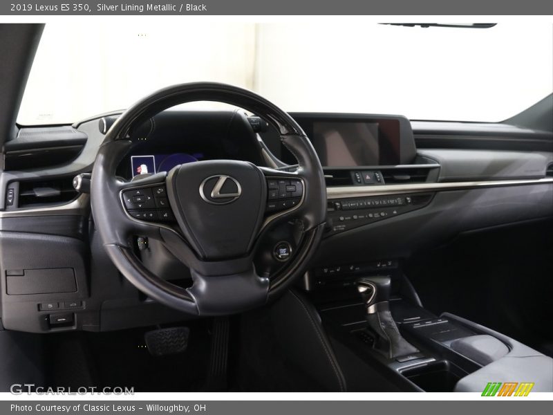 Silver Lining Metallic / Black 2019 Lexus ES 350