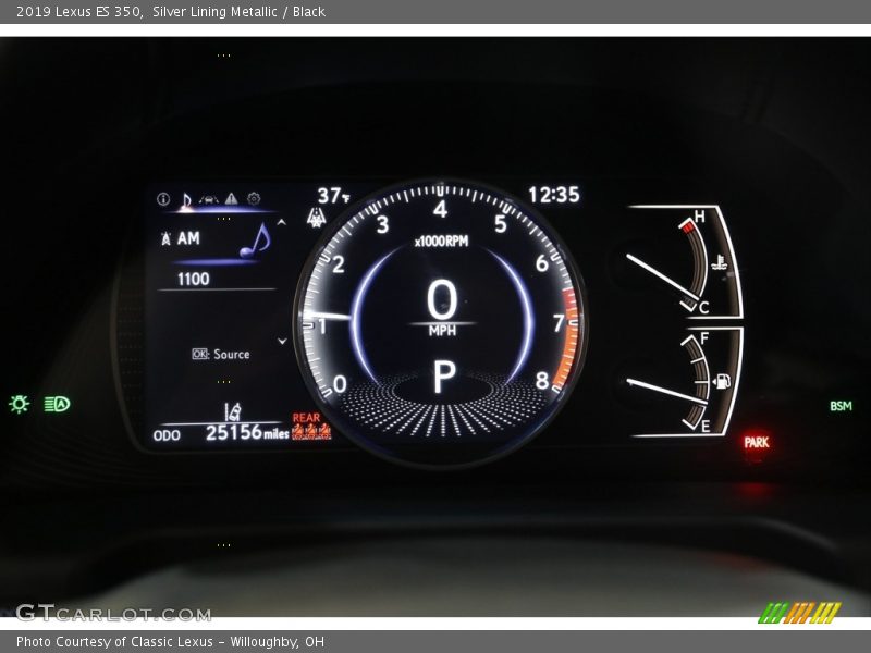 Silver Lining Metallic / Black 2019 Lexus ES 350