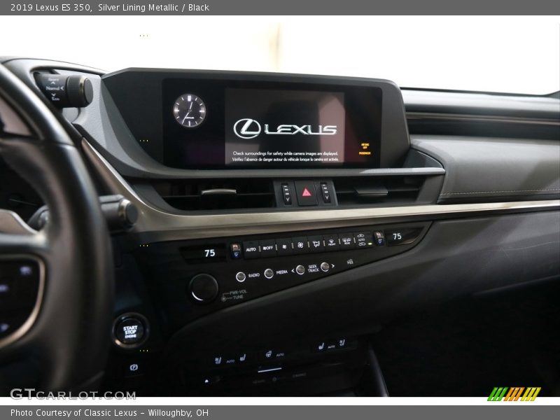 Silver Lining Metallic / Black 2019 Lexus ES 350