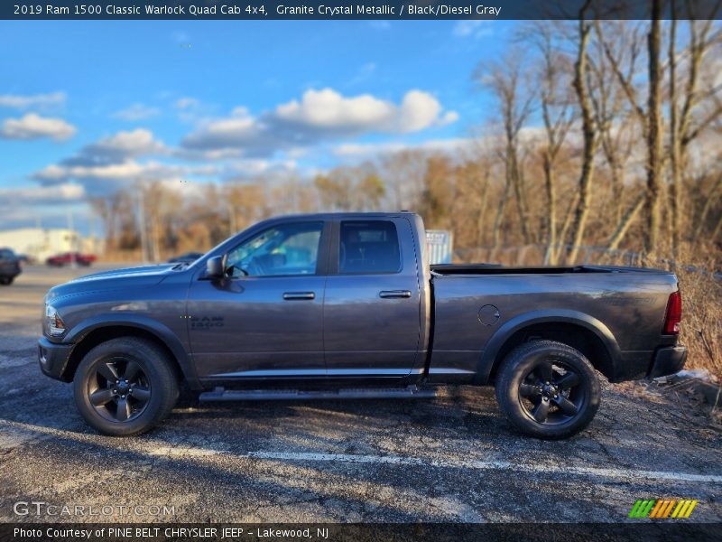 Granite Crystal Metallic / Black/Diesel Gray 2019 Ram 1500 Classic Warlock Quad Cab 4x4