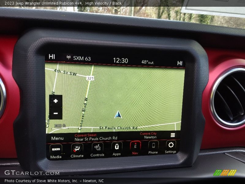 Navigation of 2023 Wrangler Unlimited Rubicon 4x4