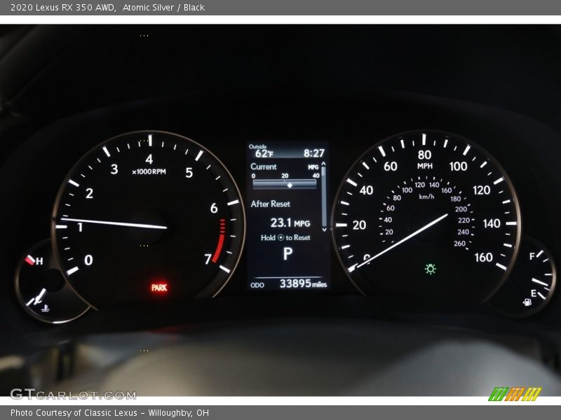 Atomic Silver / Black 2020 Lexus RX 350 AWD