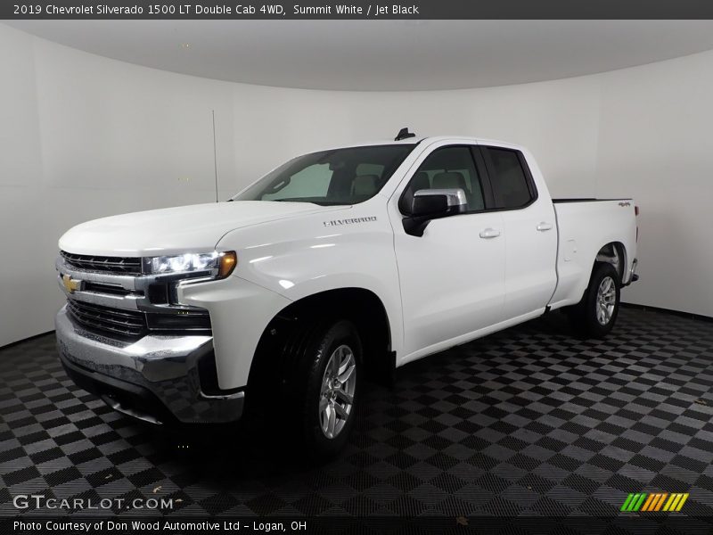 Summit White / Jet Black 2019 Chevrolet Silverado 1500 LT Double Cab 4WD
