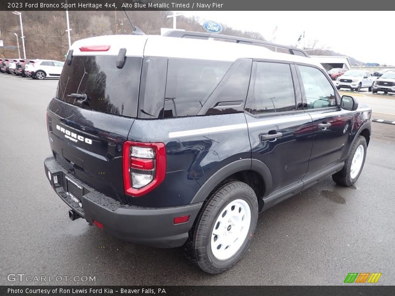 Alto Blue Metallic Tinted / Navy Pier 2023 Ford Bronco Sport Heritage 4x4