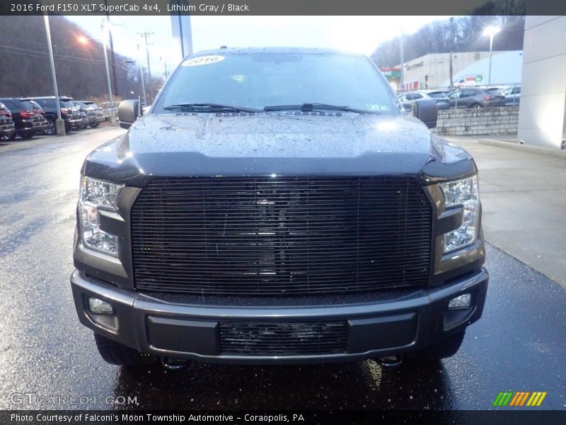 Lithium Gray / Black 2016 Ford F150 XLT SuperCab 4x4