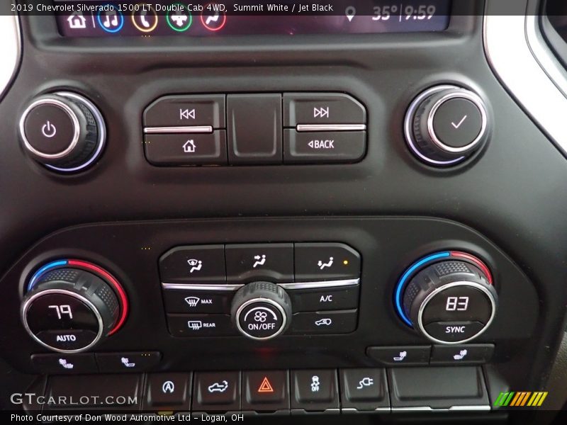Summit White / Jet Black 2019 Chevrolet Silverado 1500 LT Double Cab 4WD