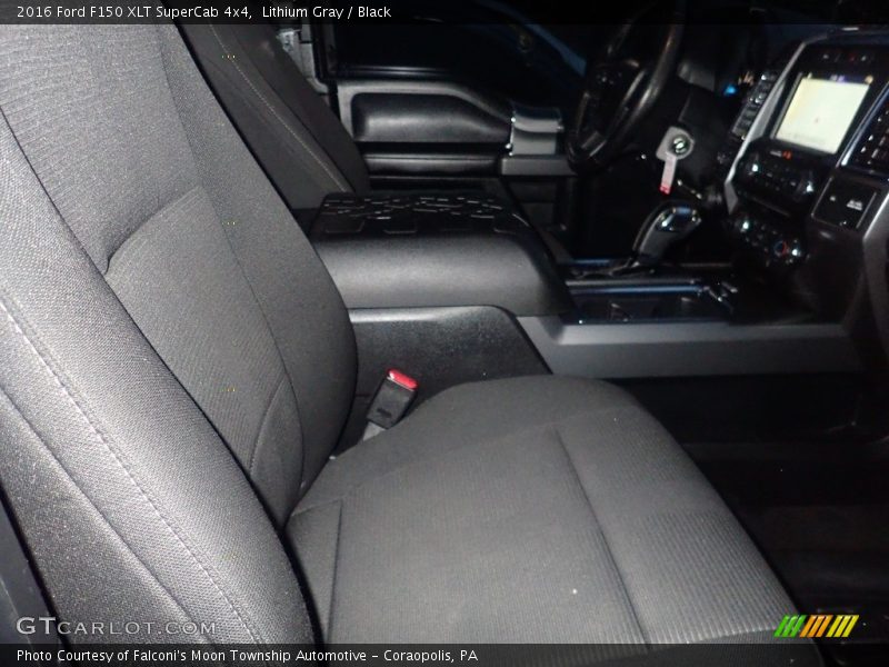 Lithium Gray / Black 2016 Ford F150 XLT SuperCab 4x4