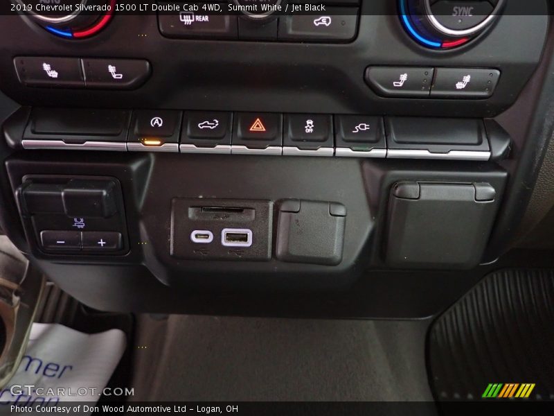 Summit White / Jet Black 2019 Chevrolet Silverado 1500 LT Double Cab 4WD