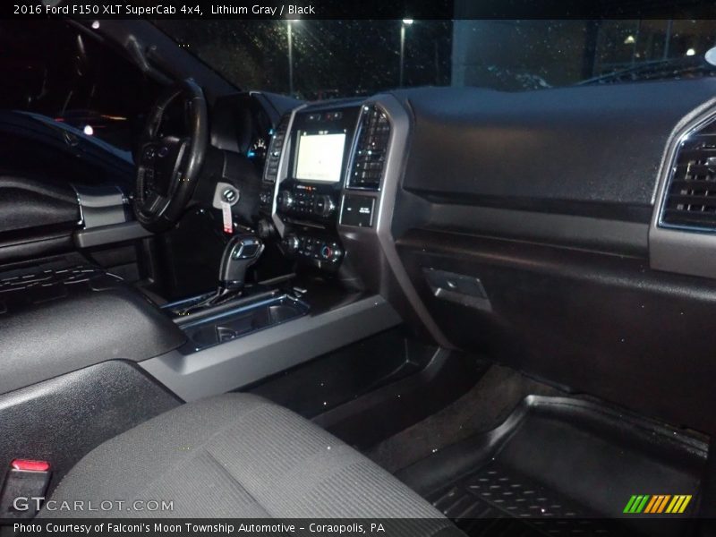 Lithium Gray / Black 2016 Ford F150 XLT SuperCab 4x4