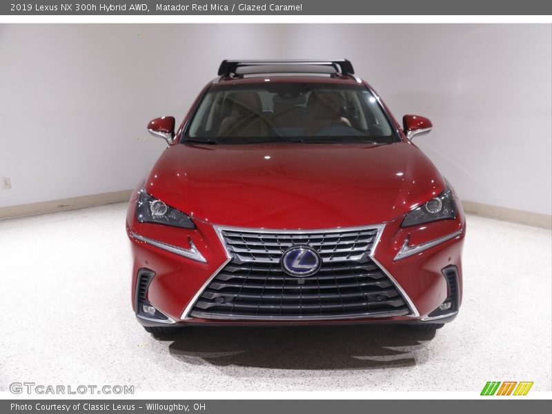 Matador Red Mica / Glazed Caramel 2019 Lexus NX 300h Hybrid AWD