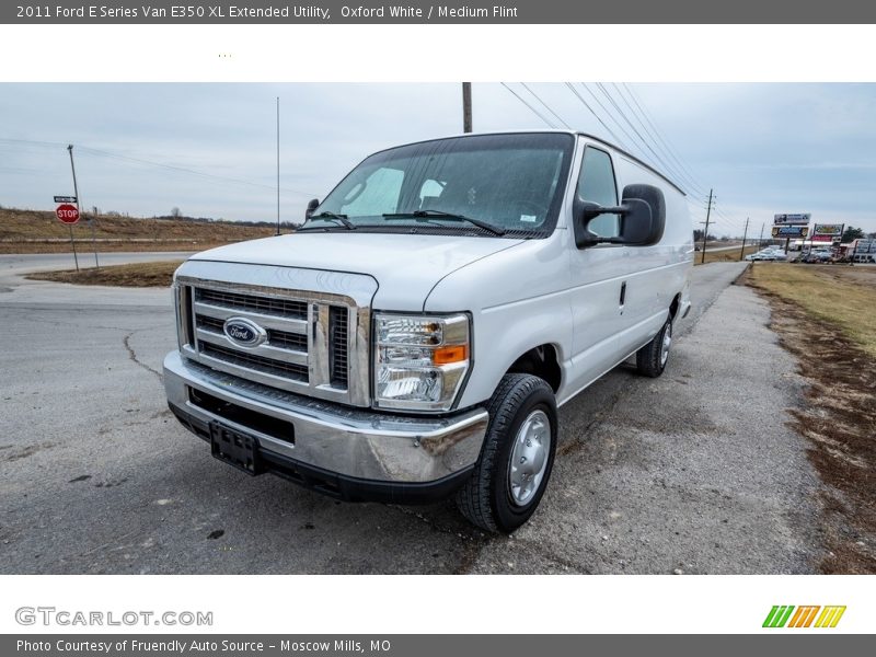 Oxford White / Medium Flint 2011 Ford E Series Van E350 XL Extended Utility