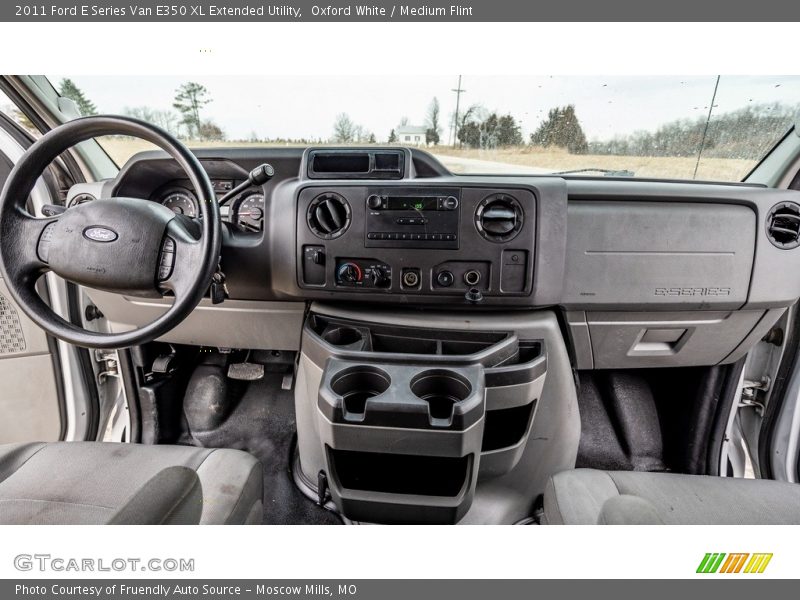 Oxford White / Medium Flint 2011 Ford E Series Van E350 XL Extended Utility