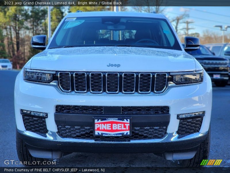 Bright White / Global Black 2023 Jeep Grand Cherokee L Limited 4x4