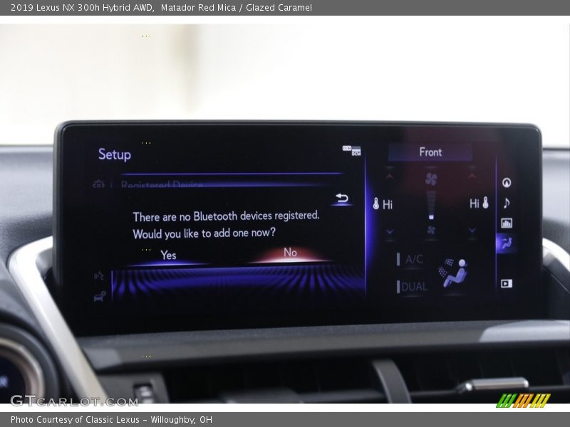 Matador Red Mica / Glazed Caramel 2019 Lexus NX 300h Hybrid AWD