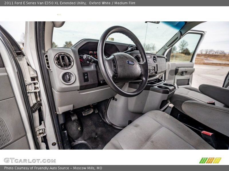 Oxford White / Medium Flint 2011 Ford E Series Van E350 XL Extended Utility