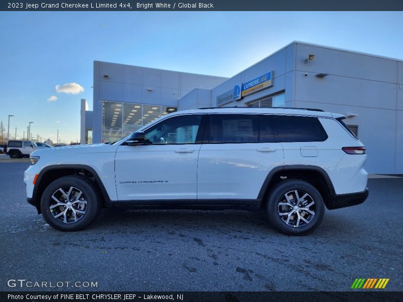 Bright White / Global Black 2023 Jeep Grand Cherokee L Limited 4x4