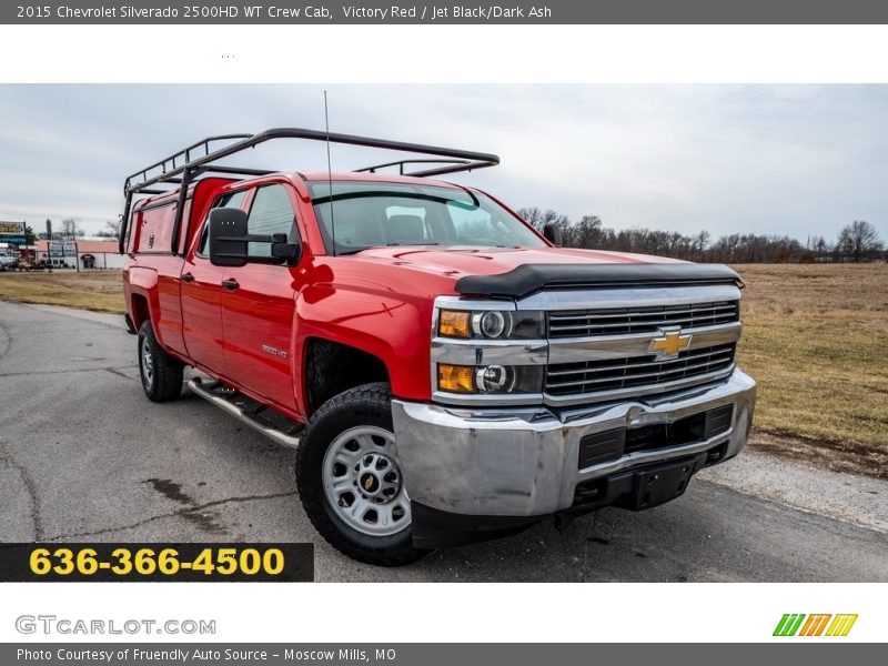 Victory Red / Jet Black/Dark Ash 2015 Chevrolet Silverado 2500HD WT Crew Cab
