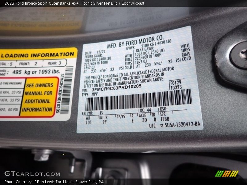 JS - 2023 Ford Bronco Sport Outer Banks 4x4