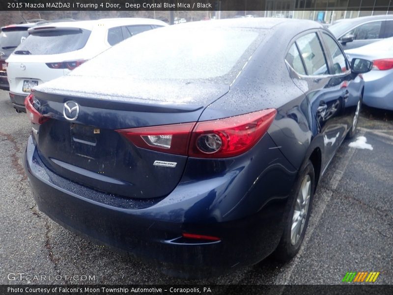 Deep Crystal Blue Mica / Black 2015 Mazda MAZDA3 i Touring 4 Door